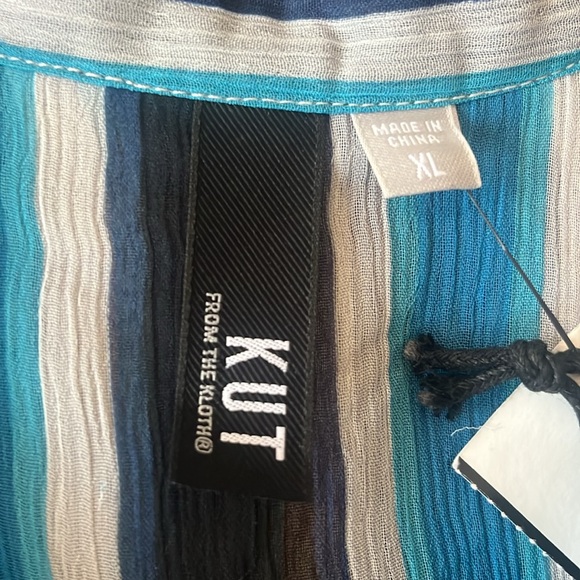 Kut From the Kloth sheer striped blouse - Picture 9 of 13